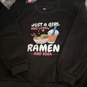 Black Ramen and Boba Sweatshirt